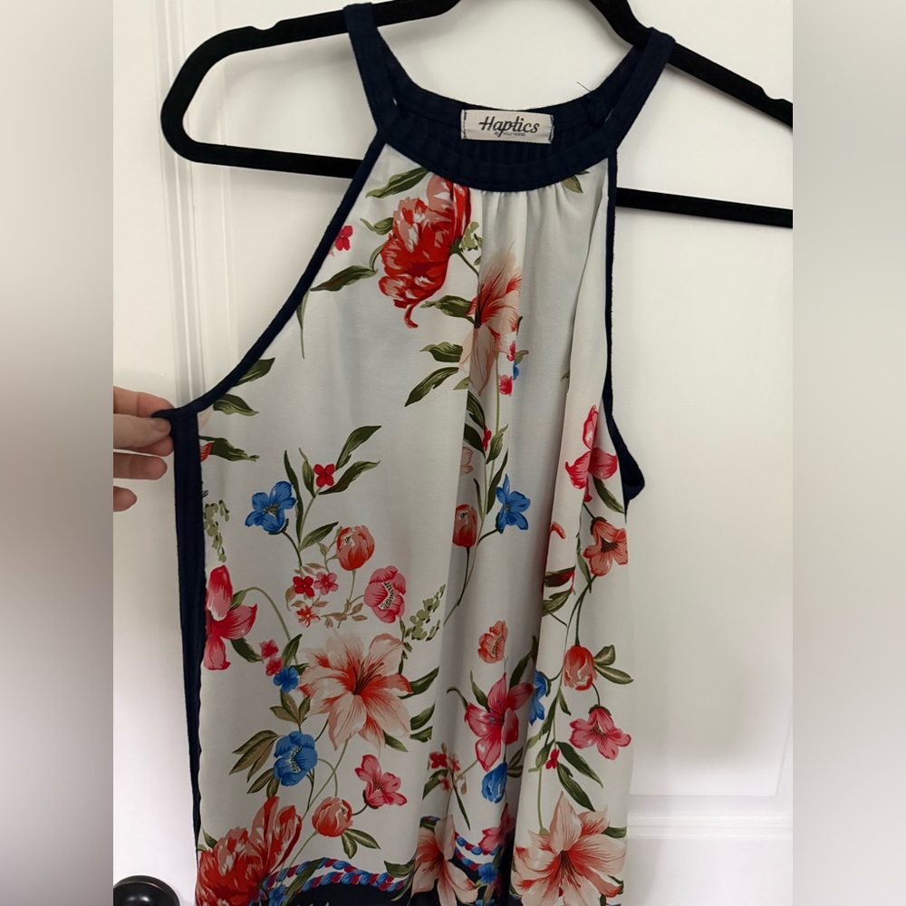 Haptics Floral Halter Top